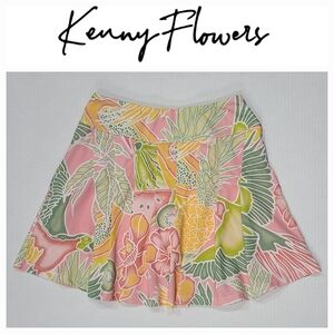 Kenny Flowers Ladies Tropical Print Country Club Skort Sz
